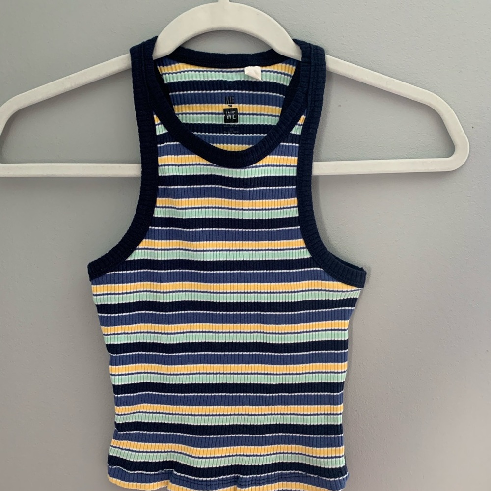 Cropped racerback top